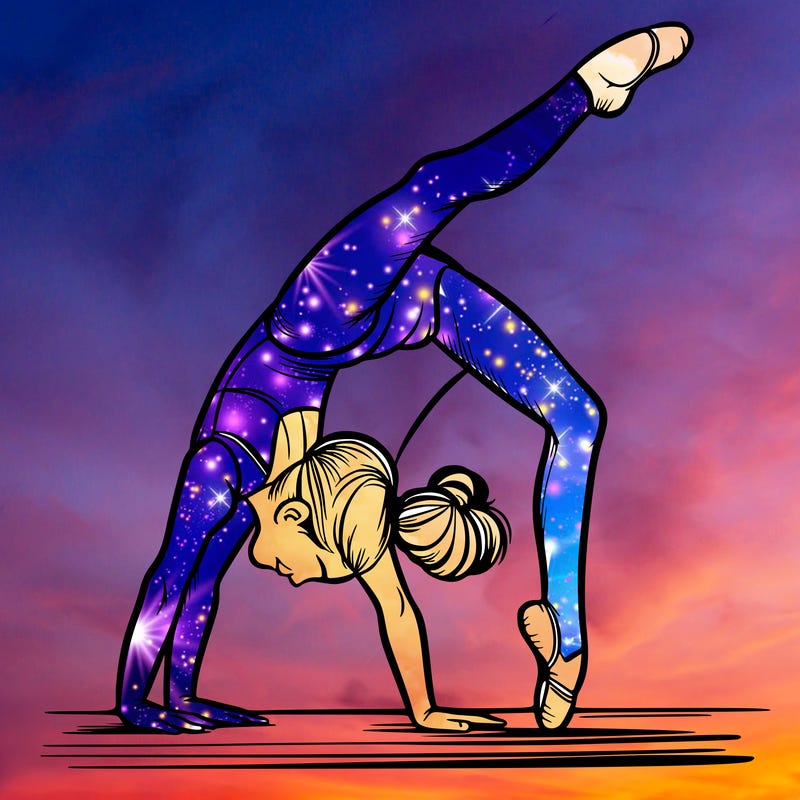 girl doing gymnastics