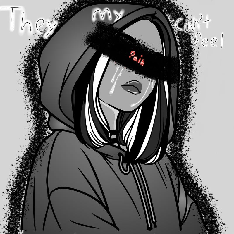 a realistic girl in a hoodie