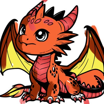 fierce baby night dragon