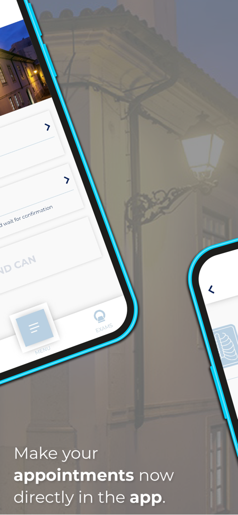 Interface de l'application mobile CEDILE montrant un écran de planification de rendez-vous médicaux