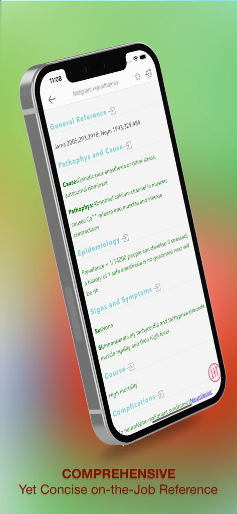 Comprehensive medical reference for Malignant Hyperthermia on the Nursing Essentials app