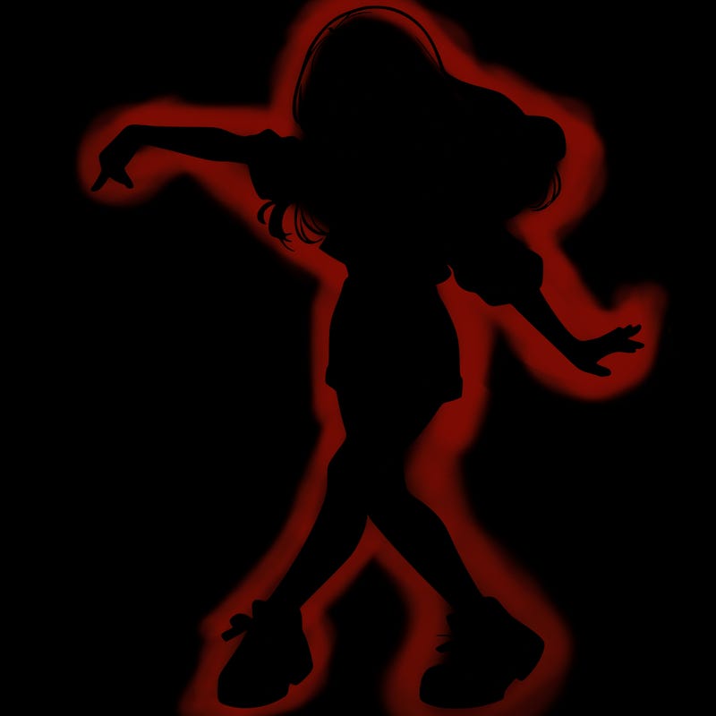 realistic girl danceing