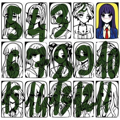 girls that look diffrent anime