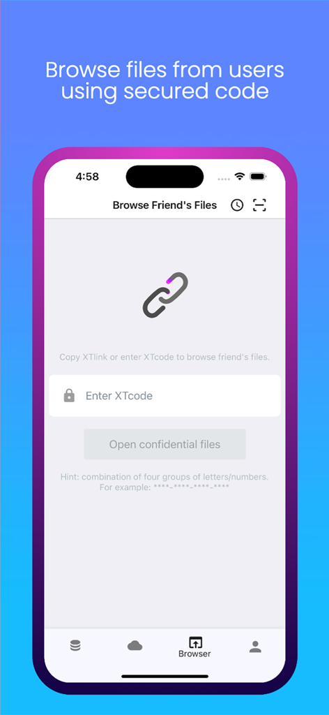 Ctfile - Ctfile interface for browsing shared files using a secure XTCode
