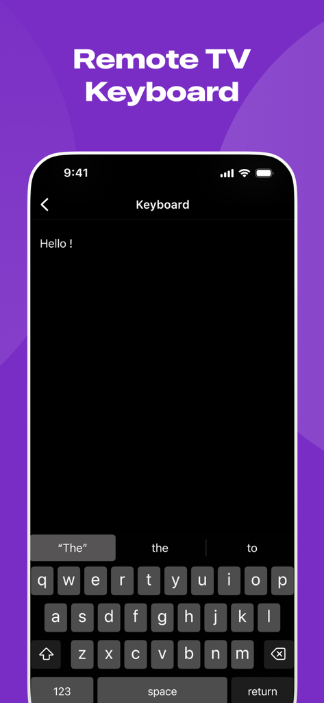 Roku TV Remote Control & Cast - Remote TV keyboard feature for Roku on iPhone