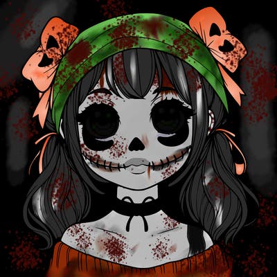 realistic girl halloween