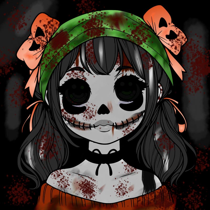 realistic girl halloween