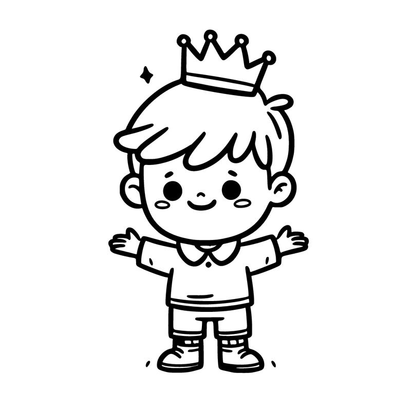 boy with a crown
