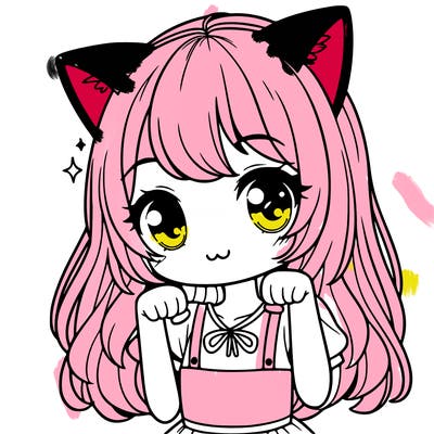 cute girl with cat ears
