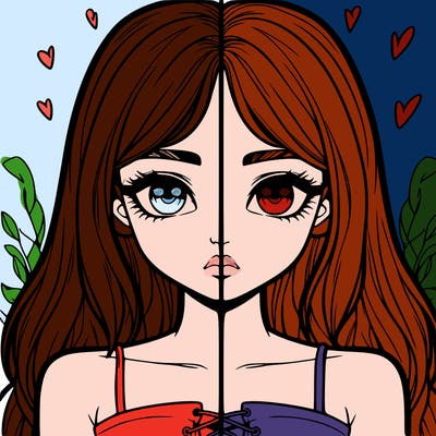 realistic girl split