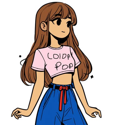 girl in a cute crop top