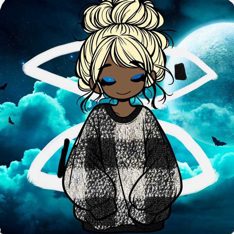 girl with baggy sweatshirt and messy bun