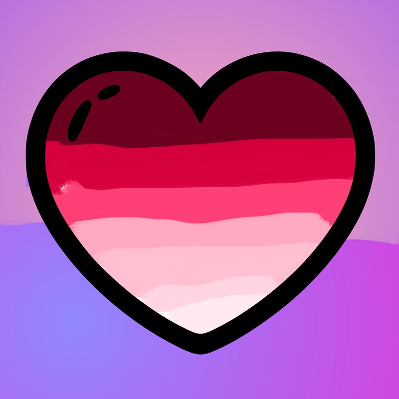 a blank heart