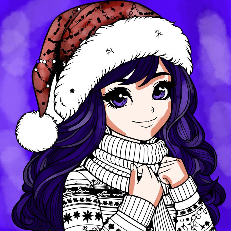 realistic christmas girl