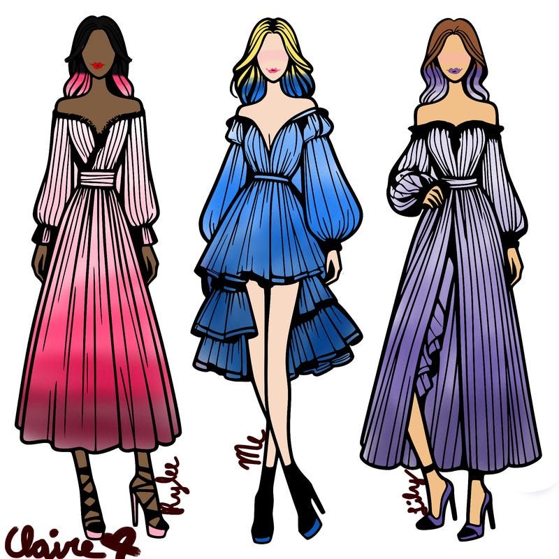 fashion models dresses