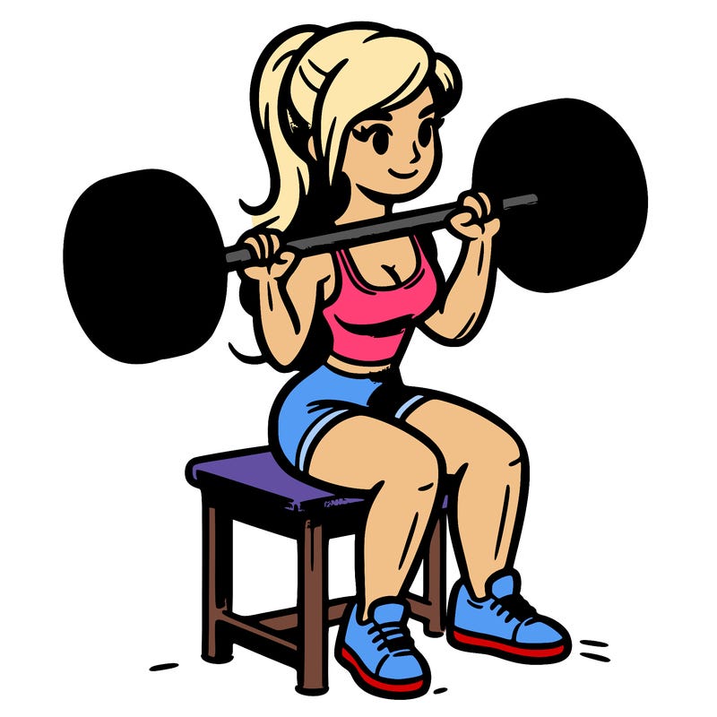 woman lifting weights