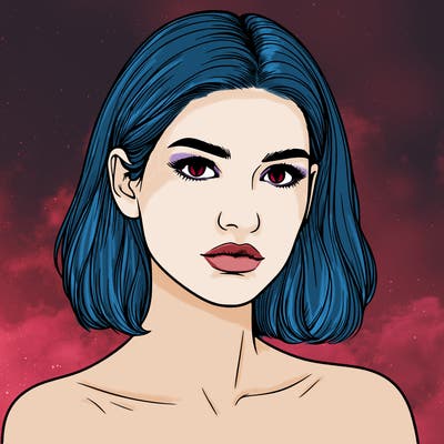 realistic portrait of woman