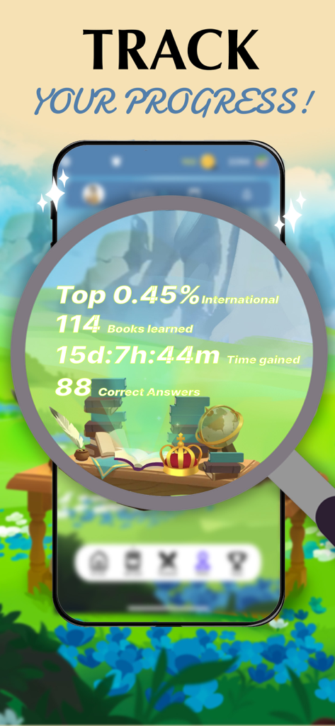 Dashboard showing learning progress stats in the Aistote AI study app