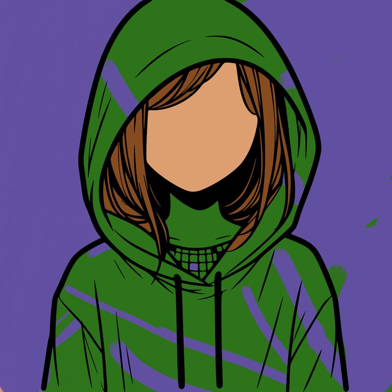 faceless girl in hoodie