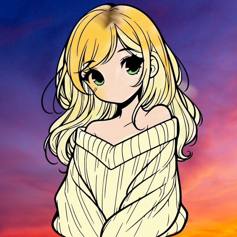 shy pretty girl wearing a sweater that is falling off one shoulder portrait