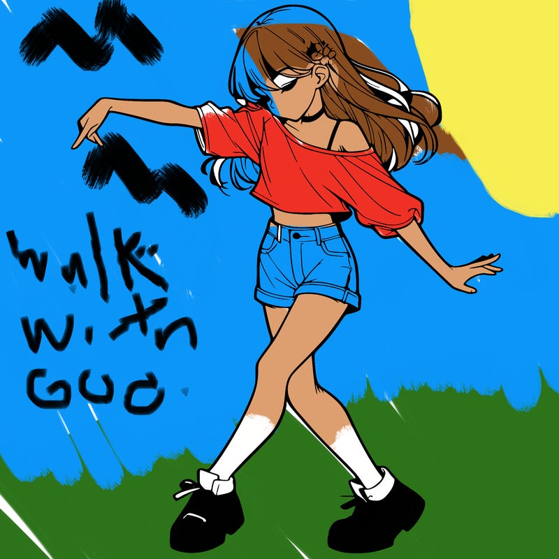 realistic girl danceing