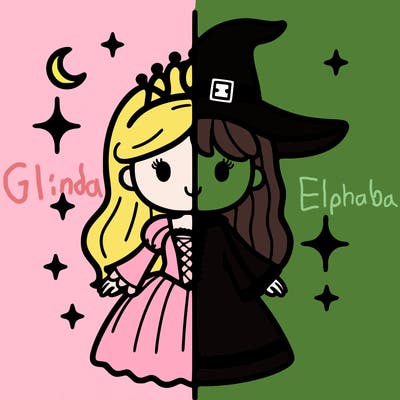 split princess and witch