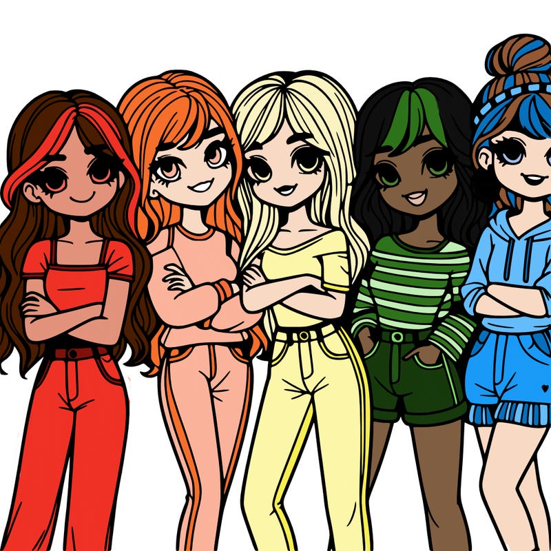 group of girl friends