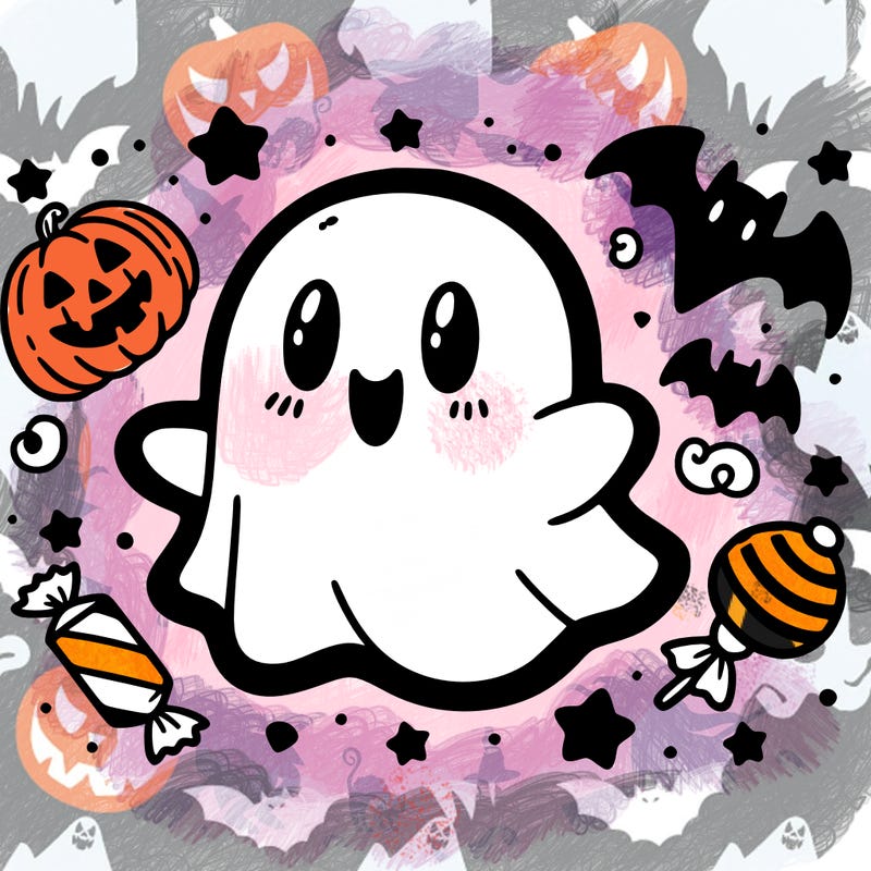 halloween cute little ghost