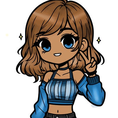 cute girl with crop top