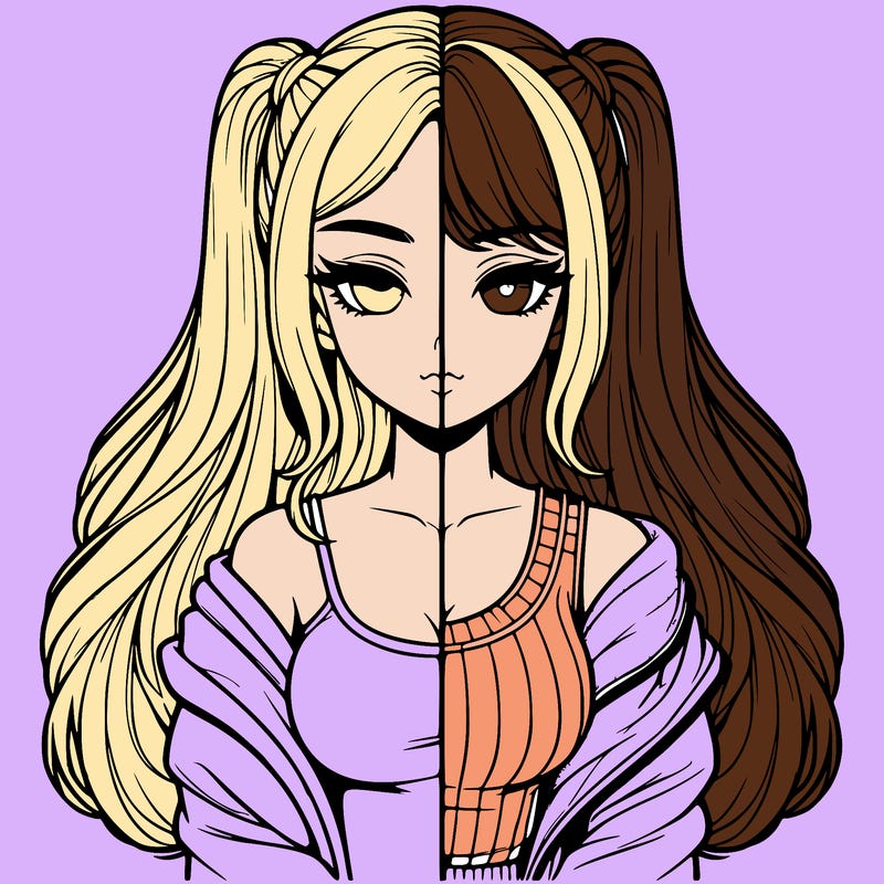 realistic girl split