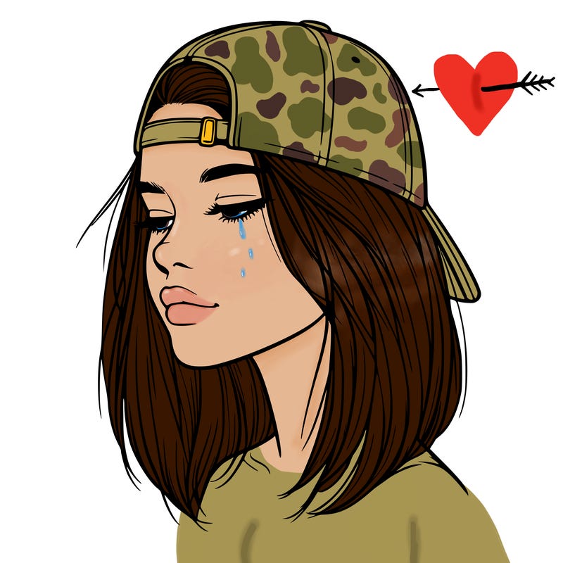 realistic  girl with a backwards hat