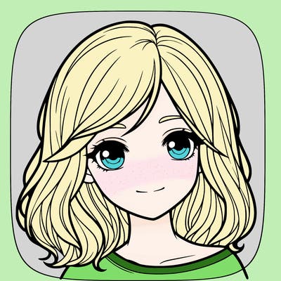 a realistic girl with shoulder length hair