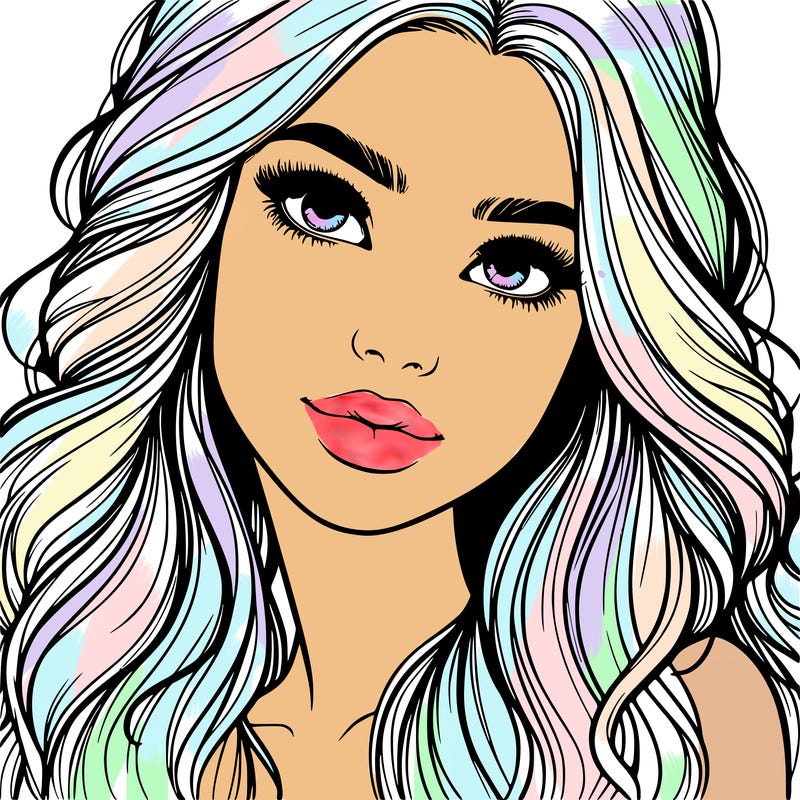 beautiful realistic girl