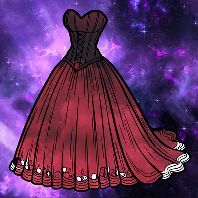 wedding dress-corset and a long and flowy skirt