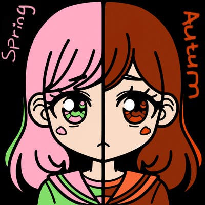 a split of a girl