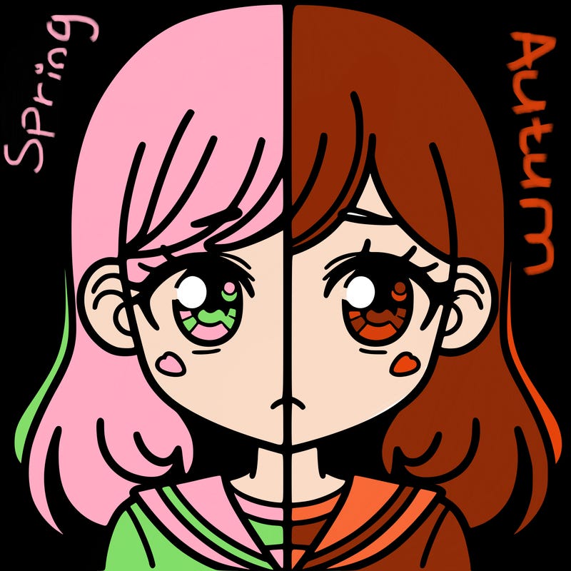 a split of a girl