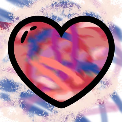 a blank heart