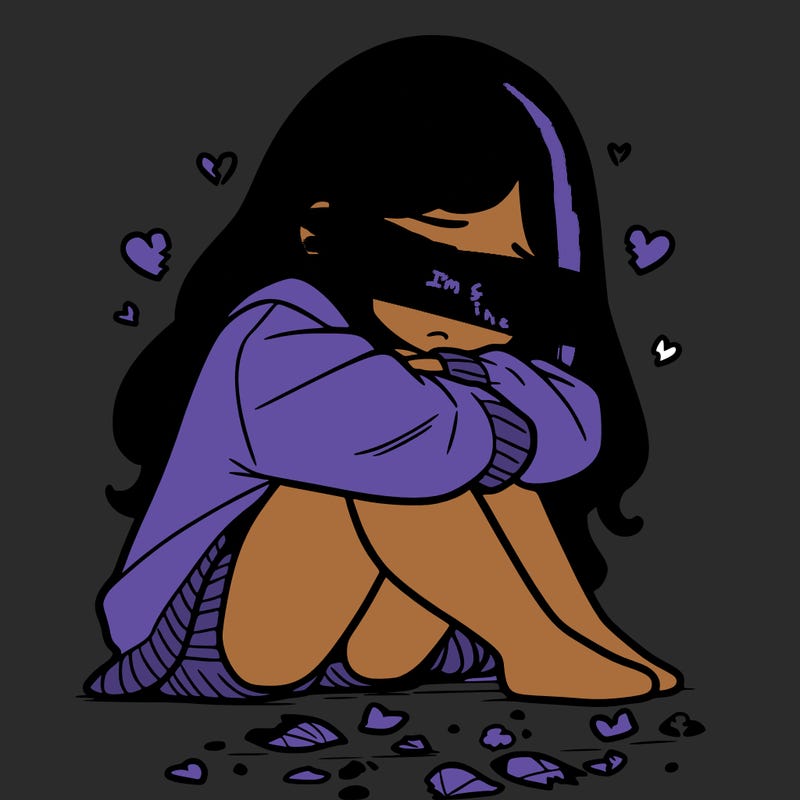 a girl after a breakup