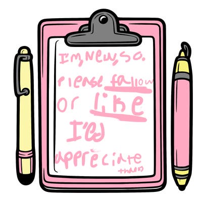 blank clip board with pen