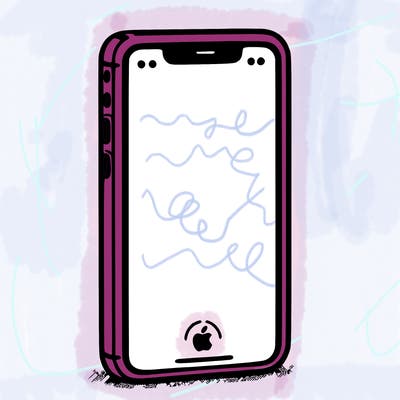simple blank iphone