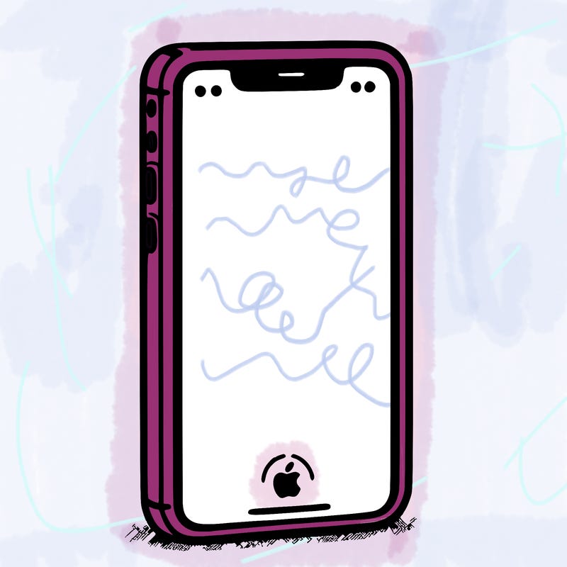 simple blank iphone
