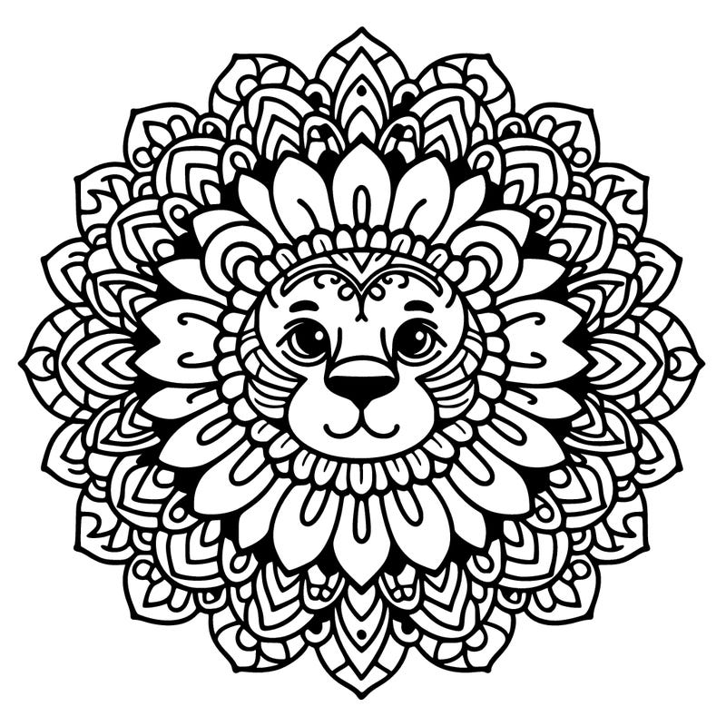 lion mandala