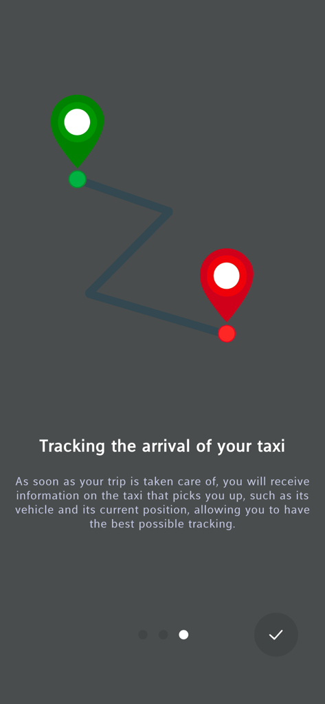 Taxi G5 - Taxi G5 app screen showing real-time taxi arrival tracking and vehicle information