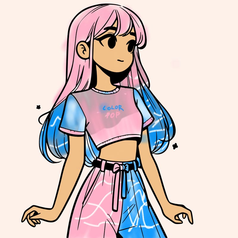 girl in a cute crop top