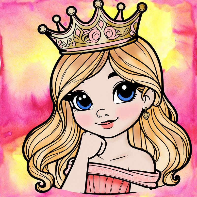 a realistic princess with a realistic crown