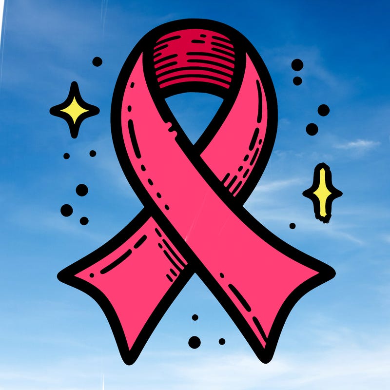 ribbon symbol of national breast cancer awareness month