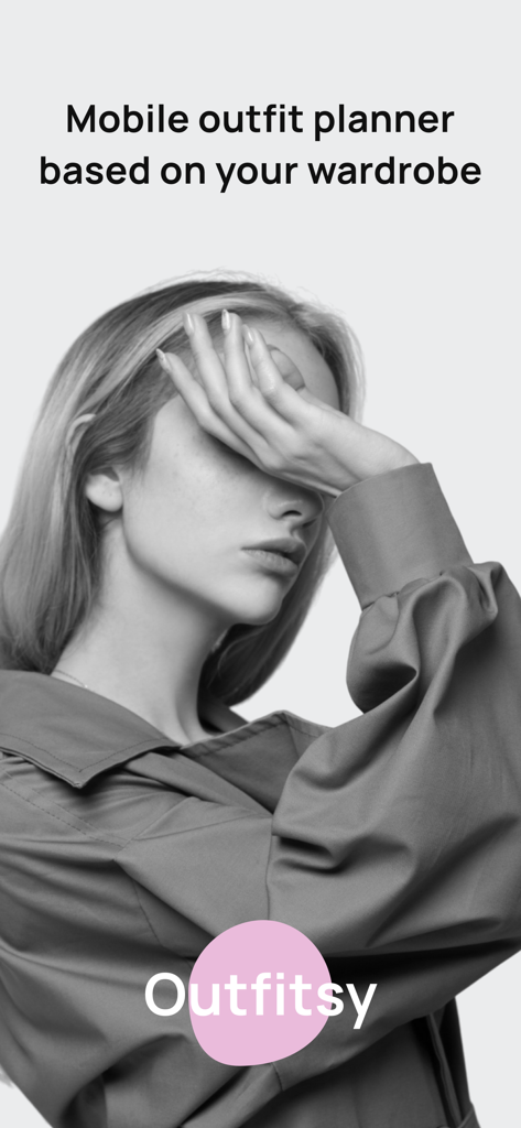 Smart wardrobe by Outfitsy - Outfitsy app screen for a mobile outfit planner based on your wardrobe