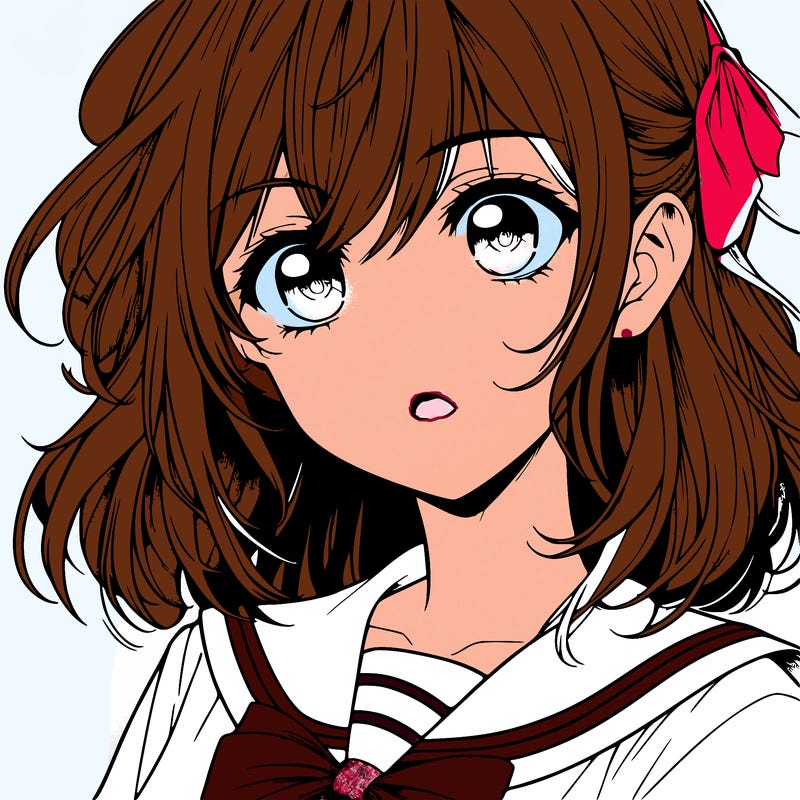 manga character girl realistic