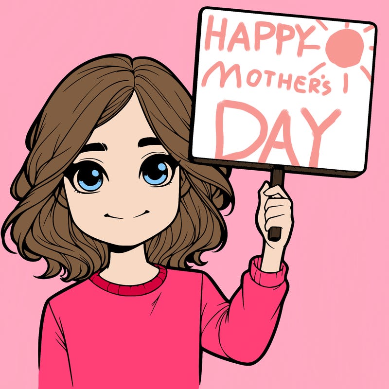 realistic girl holding up a sign