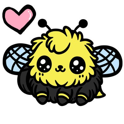 cute little small furry bee
